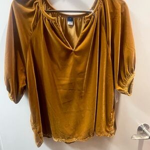 Old Navy Women's Golden Velvet Blouse